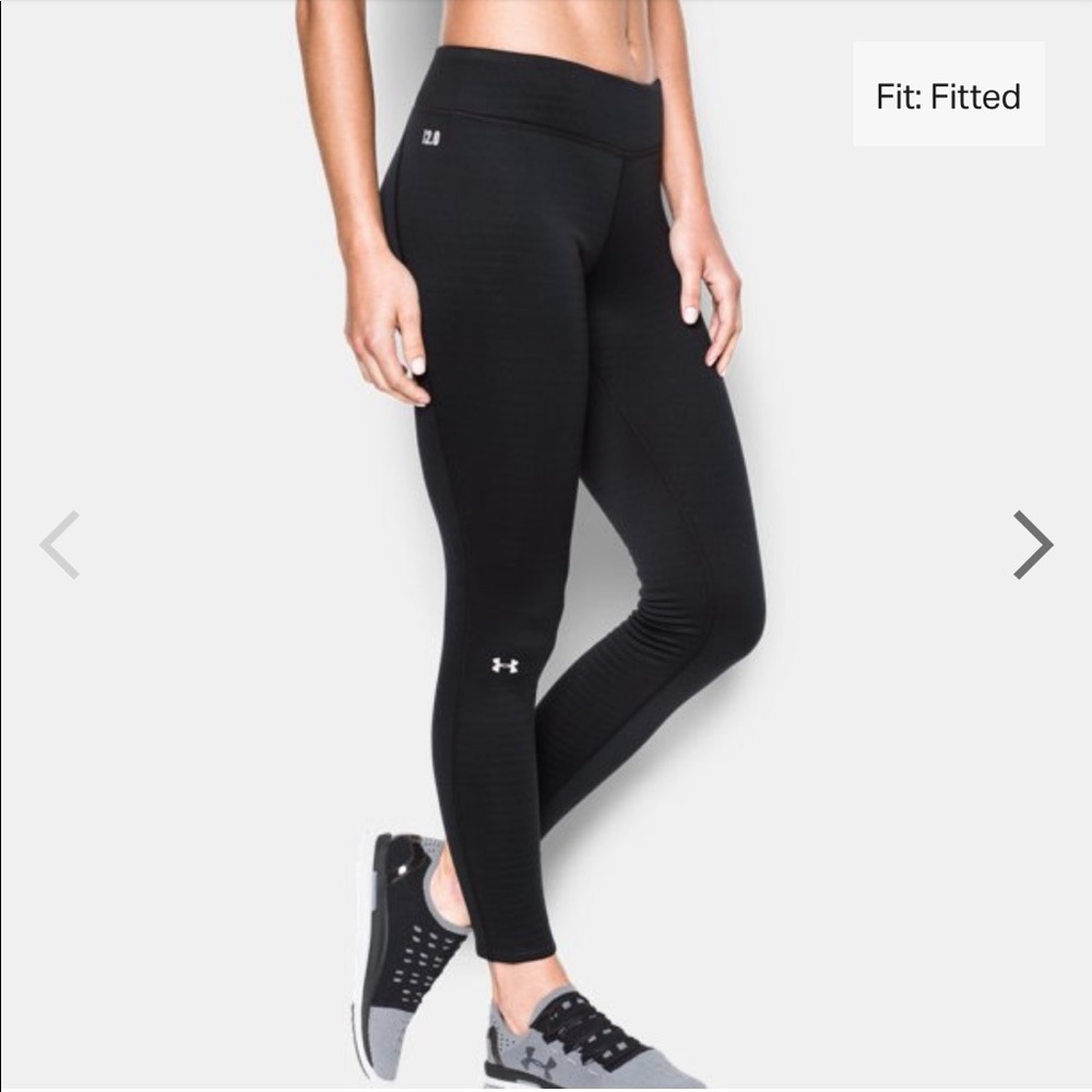 EUC Under Armour UA Base 2.0 ColdGear Fitted Leggings Sz S